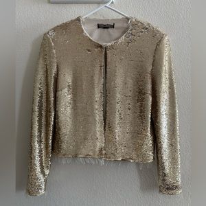 Rachel Zoe Gold Sequin Blazer